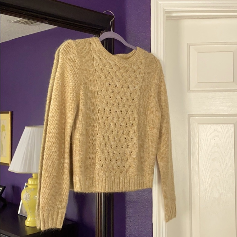 Very soft yellow/golden tone sweater